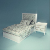 Classic bed + Bedside table in the child. Firm PM4.