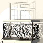 Кованное балконное ограждение