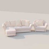 Sofa with armchair