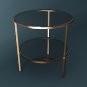 Baker round end table