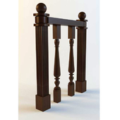 balusters: wooden