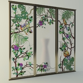 The stained glass Windows for doors-Coupe