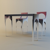 Bar stool and stand VISIONNAIRE