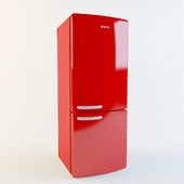 красный холодильник