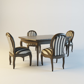 a set of dining room furniture