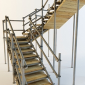 Лестница из строительных лесов