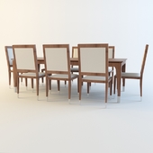 Table and chairs Costa Rey T chair-Smania