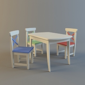 стол со стульями IKEA