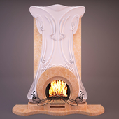 Art Nouveau Fireplace