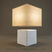 Ceramic Cube Table Lamp