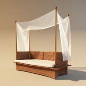 Daybed with curtain