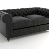 Cigar club leather sofa 77 '' 7842-3010th