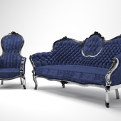 victorian sofa & chair