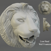 Lion Head  Wall Fountain