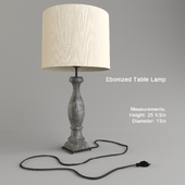 Ebonized Table Lamp