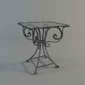 Wrought iron table
