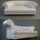 Sofa bed quilted round