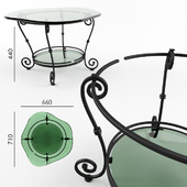 Wrought-iron table
