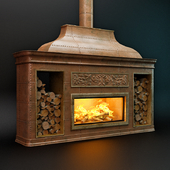 Сopper fireplace