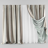 striped curtains