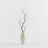 Branch in vase