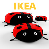 IKEA / Пуф Божья коровка