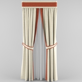 curtains with picked and bando
