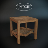 Teak square coffee table Unopiu. Morris