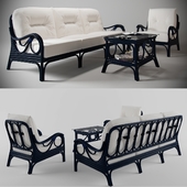 a set of furniture. rattan