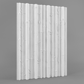 3D panels from plaster "Bamboo"