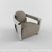 Home Concept / Mars Armchair Vintage Leather Cigar