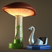 swan & mushroom
