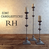 ZINC CANDLESTICKS