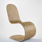 A Chair made of curved plywood