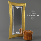 Mirror & pouf "Angolo"