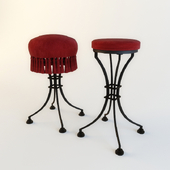 Wrought iron bar stool