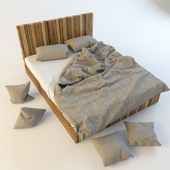 кровать и подушки