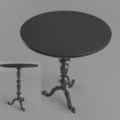 small table with carving
