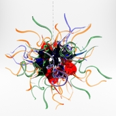 Mouth Blown Murano Glass Mylti-Color Chandeliers
