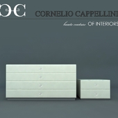 Chest of drawers and bedside table CORNELIO CAPPELLINI
