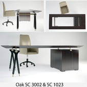 Oak Office Chair & Percorsi Table