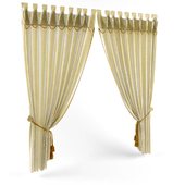 Classical curtain on loops with lacing.