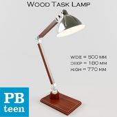 PB Teen Wood Task Lamp