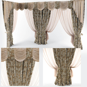 Curtain with Dae bibs and neron vertical shoulder