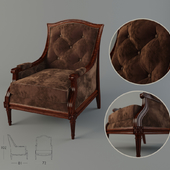 Chair classic, Brown velour