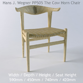 PP505 Cow Horn Chair