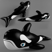Inflatable killer whale