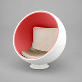 A Chair in the shape of an egg