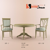 Table and chairs from the factory "Interstyle"