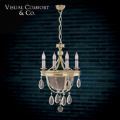 Visual Comfort - Devon Mini Glass Bowl Pendant